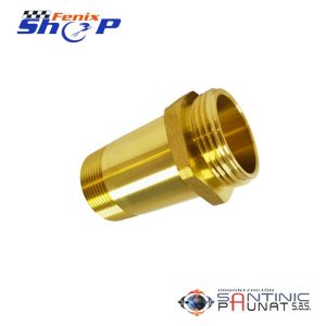 Niple manguera en bronce de 1-1/2