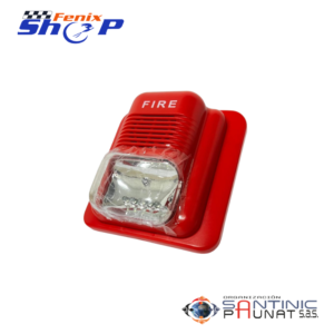 Alarma Para Pulsador De Incendio - luz estroboscópica con sirena
